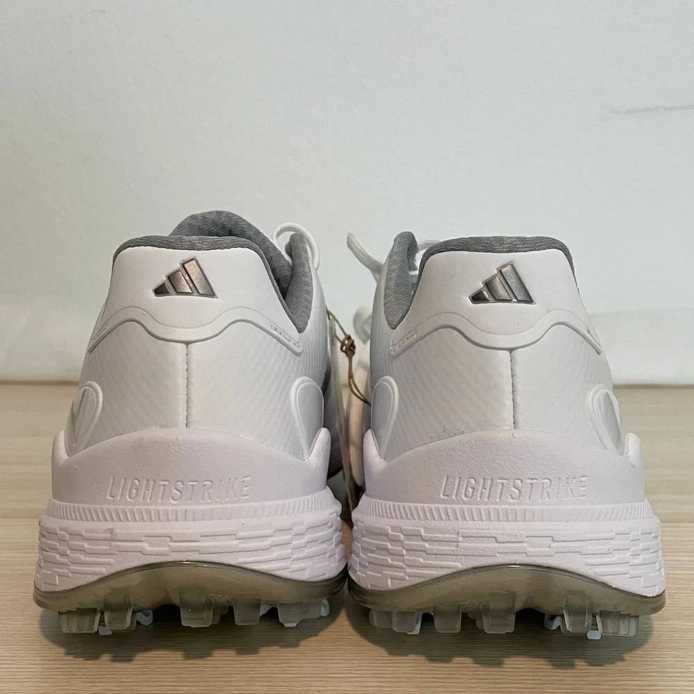 NWT Men's White Golf Shoes with Gray Trim